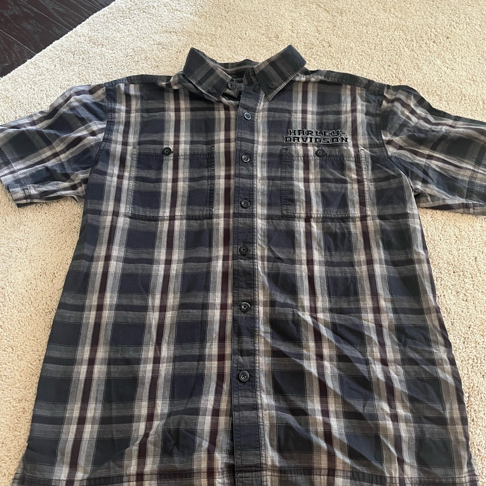 Men’s Harley Davison button up